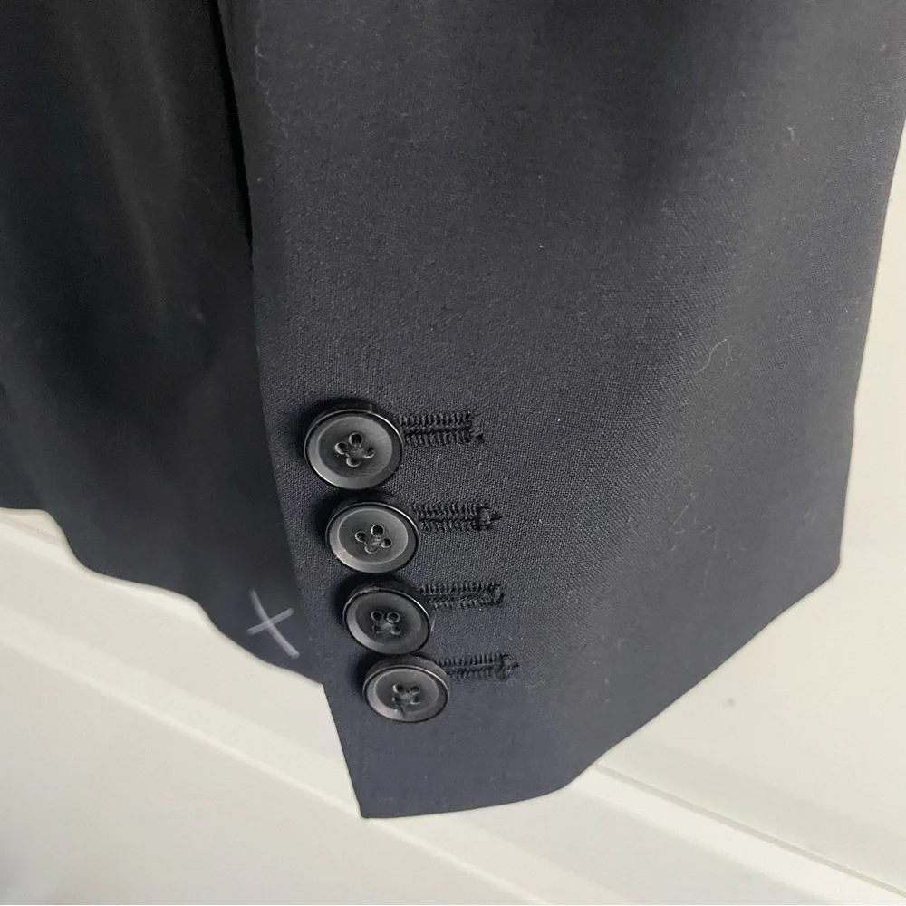 New! REISS Black Hope Wool Blend Modern Fit Blazer Suit Jacket NWT 20372